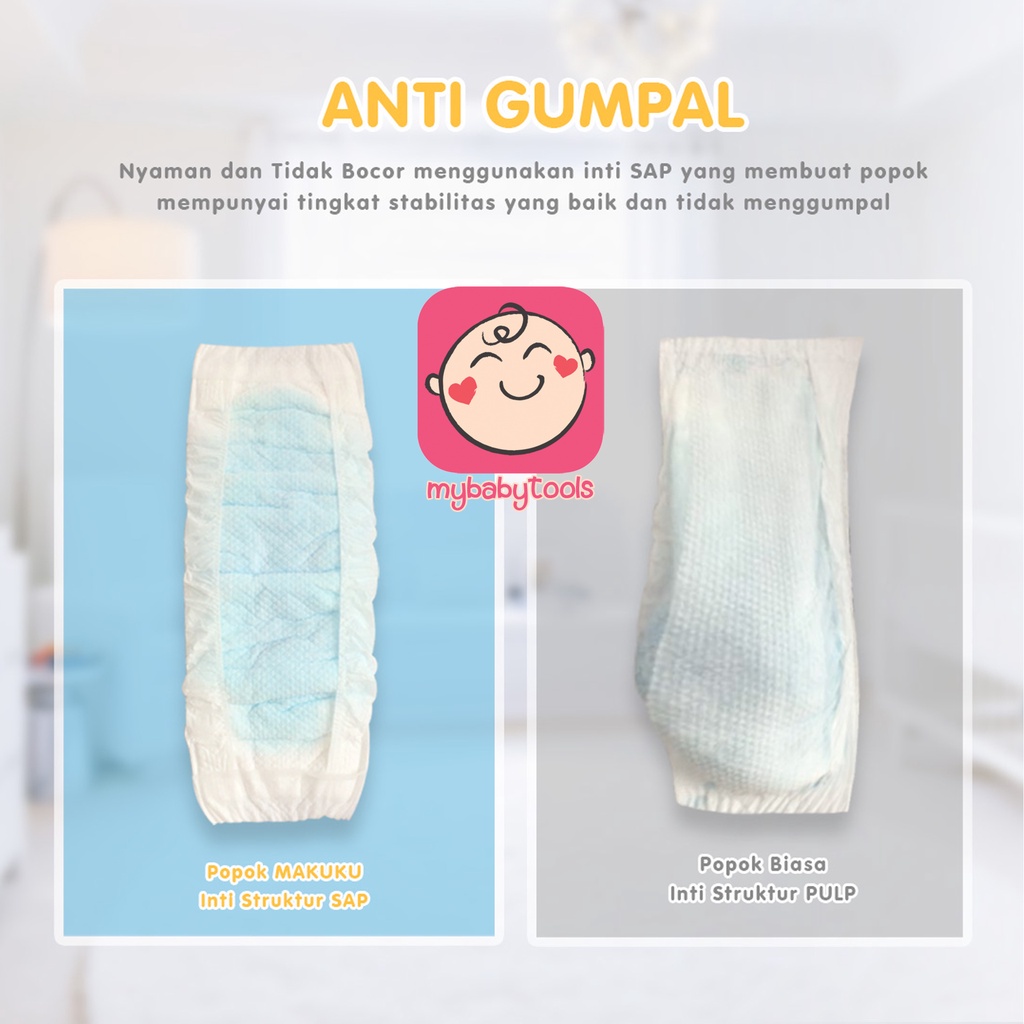 MAKUKU SAP DIAPERS SLIM TAPE NB28 S38 PANTS M32 L34 XL32 XXL28