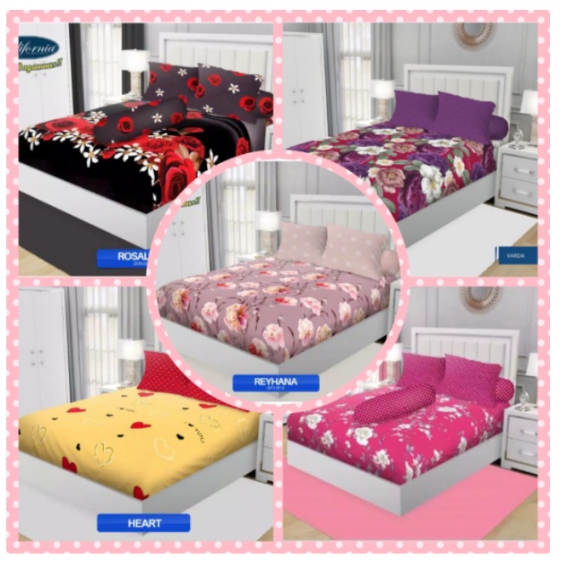 ❤ IJN ❤ Sprei California 160x200 New motif ( Queen size )