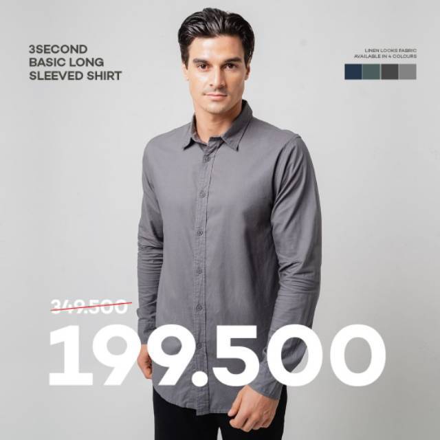 KEMEJA 3SECOND 100% ORIGINAL
