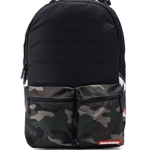 Sprayground backpack side shark in camo