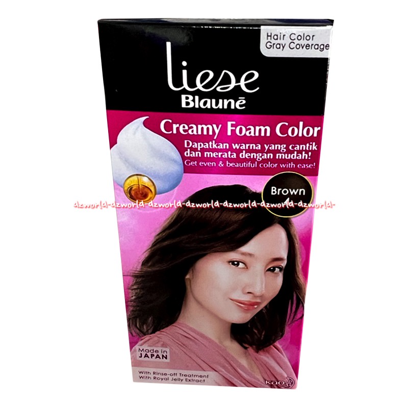 Liese Blaune Creamy Foam Color 2NA Natural Ash Brown 3R Rose Brown 4 Brown Pewarna Cat  warna Coklat Rambut Made In japan Liesse