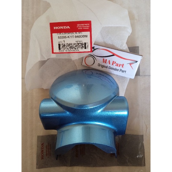 COVER TUTUP SPEEDOMETER SPEDOMETER SPIDOMETER DEPAN SCOOPY KARBU BIRU ORIGINAL 53205KYT940DBM