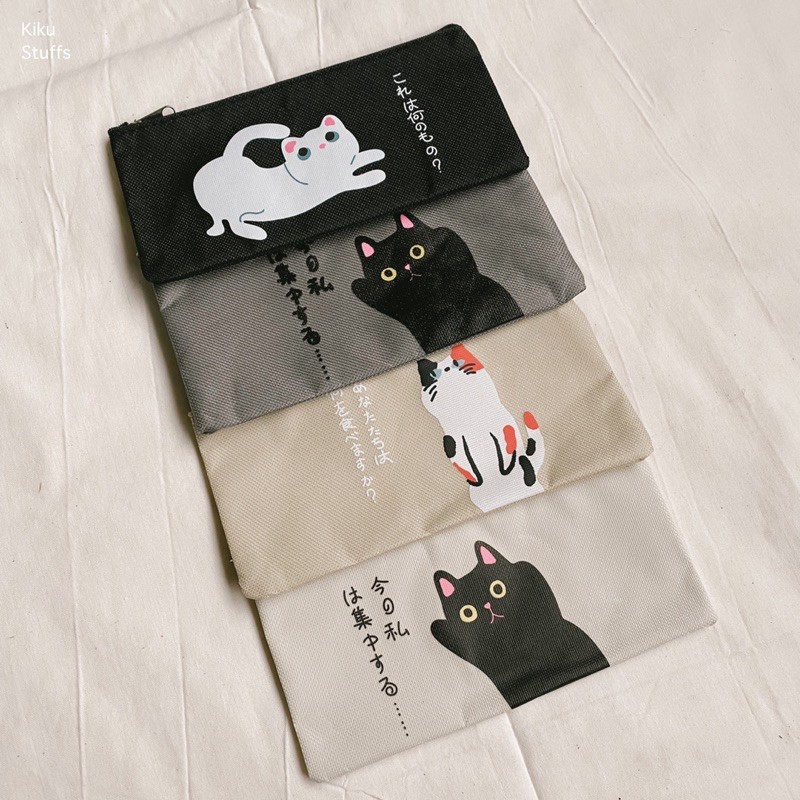 

Tempat Pensil Pouch Cat Pencil Case Kotak Pensil Kucing (Pouch) • Kiku Stuffs