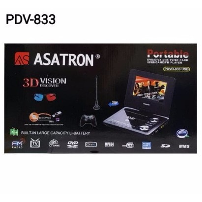TV DVD Portable ASATRON PDVD 833 USB 7inch