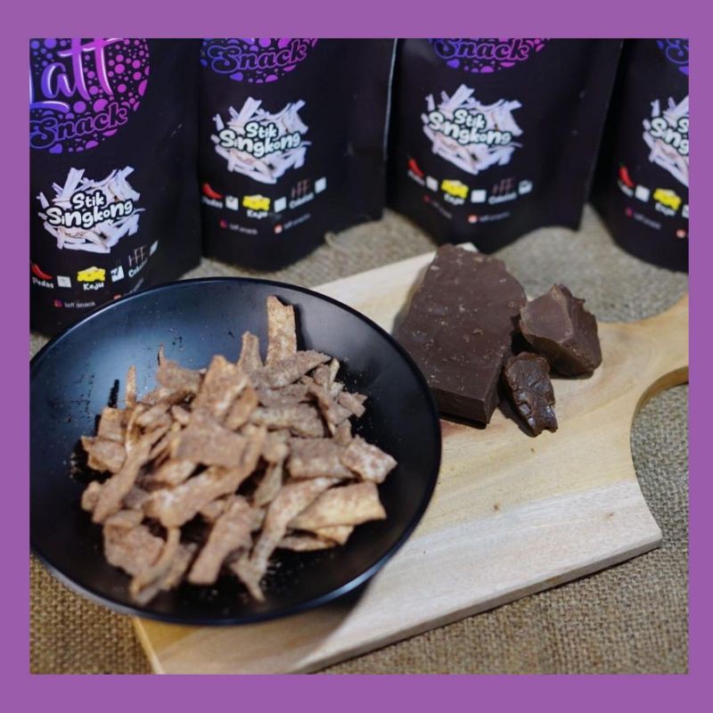 

Stik singkong rasa coklat