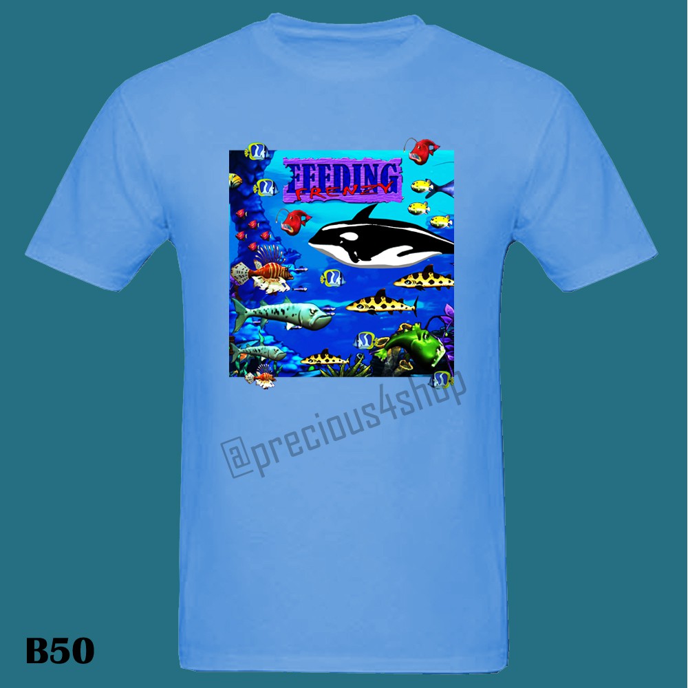 Custom Feeding Frenzy Baju Ultah | Kaos Couple | Family T-Shirts