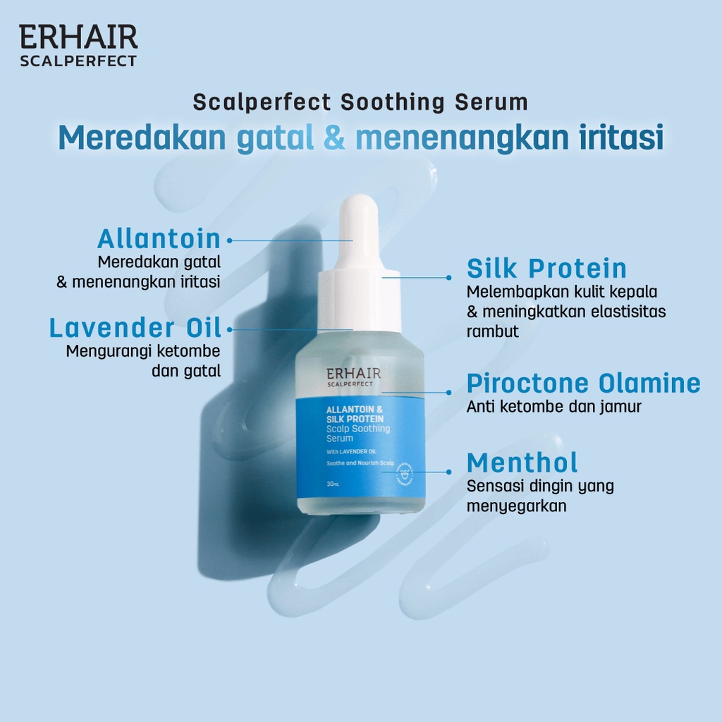 ERHA ERHAIR Scalperfect Allantoin &amp; Silk Protein Scalp Soothing Serum 30ml