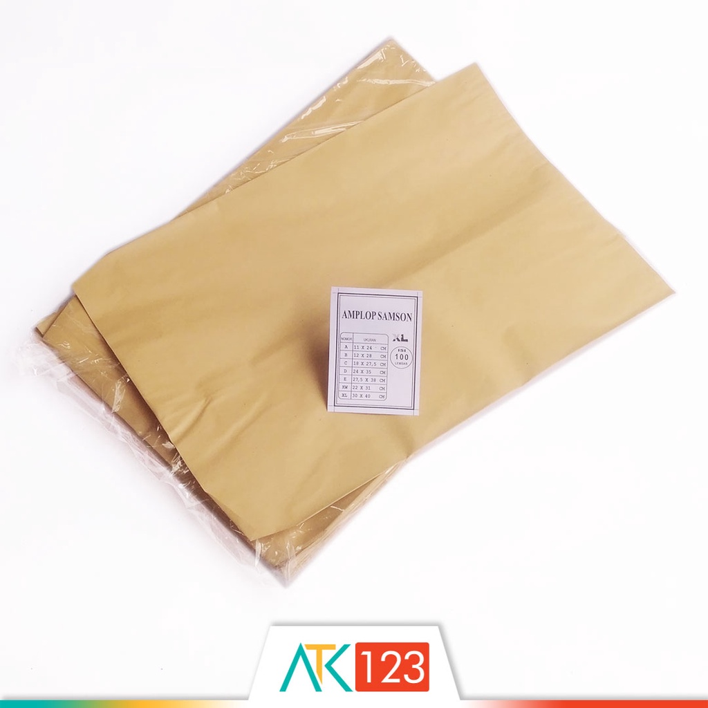 

HJK Amplop Coklat / Samson Guanaco XL (Super Map) isi 100 Buah