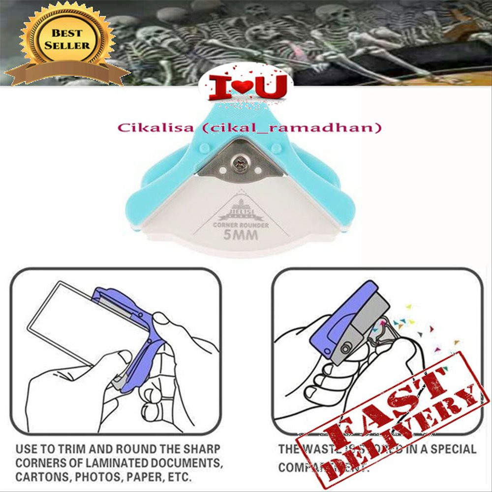 

Dijual DIY R5 Corner Rounder 5 mm Paper punch Diskon