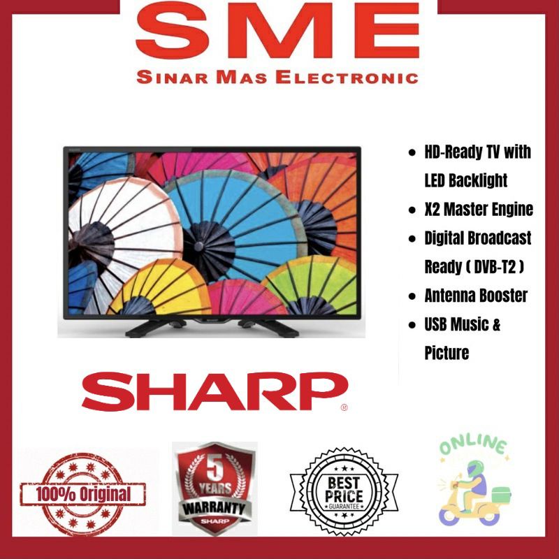 LED SHARP 24” DIGITAL TV (T2)