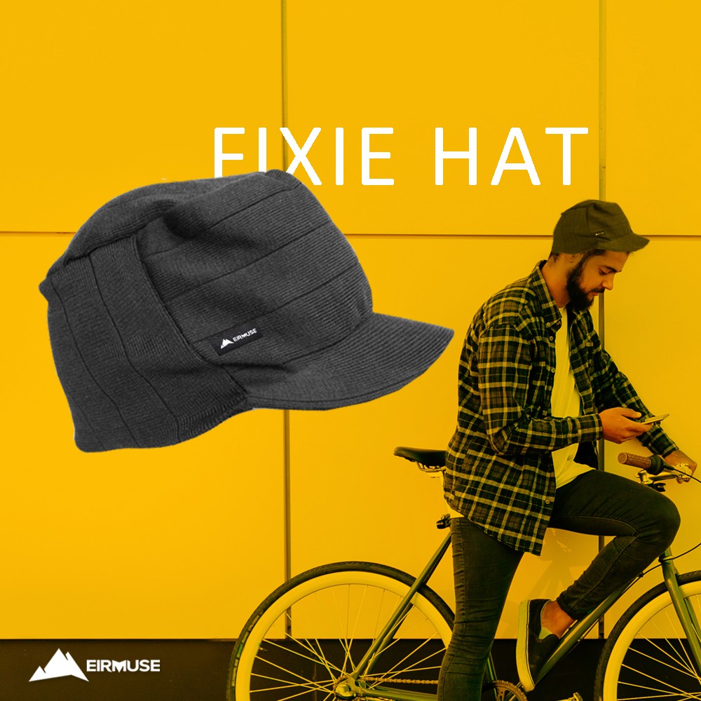 FIXIE by Eirmuse Gaya Topi Cycling Sepeda Bahan Rajut