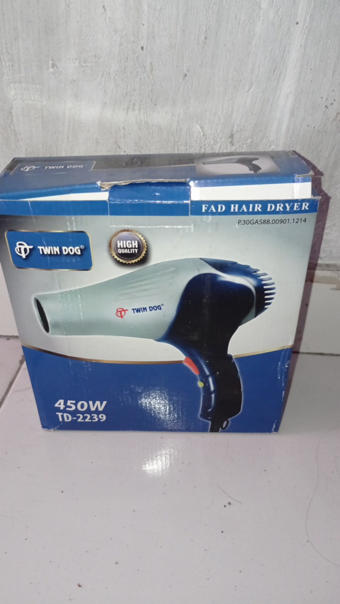 Hair Dryer / Hairdryer Twindog Td 450 Watt 2239