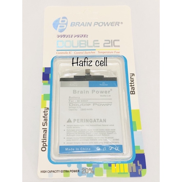 Battery batre Xiaomi BM47 - Redmi 3 Brain power