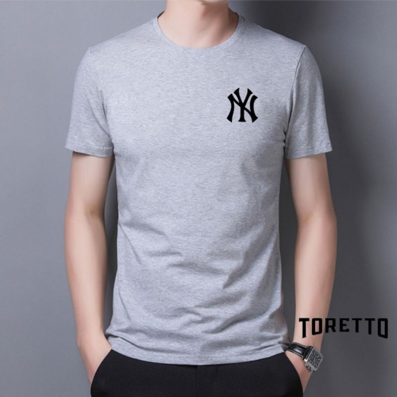 TORETTO-BAJU KAOS NY || KAOS DISTRO UNISEX || ATASAN LENGAN PENDEK TERLARIS