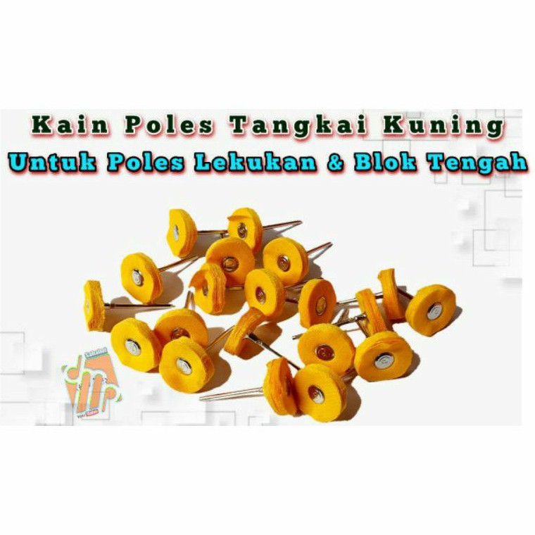 Kain Poles Tangkai Kuning Mini Grinder