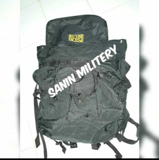 Ransel korea jatah HITAM l Ransel punggung besar POLRI/TNI Ransel punggung besar ( Resak )