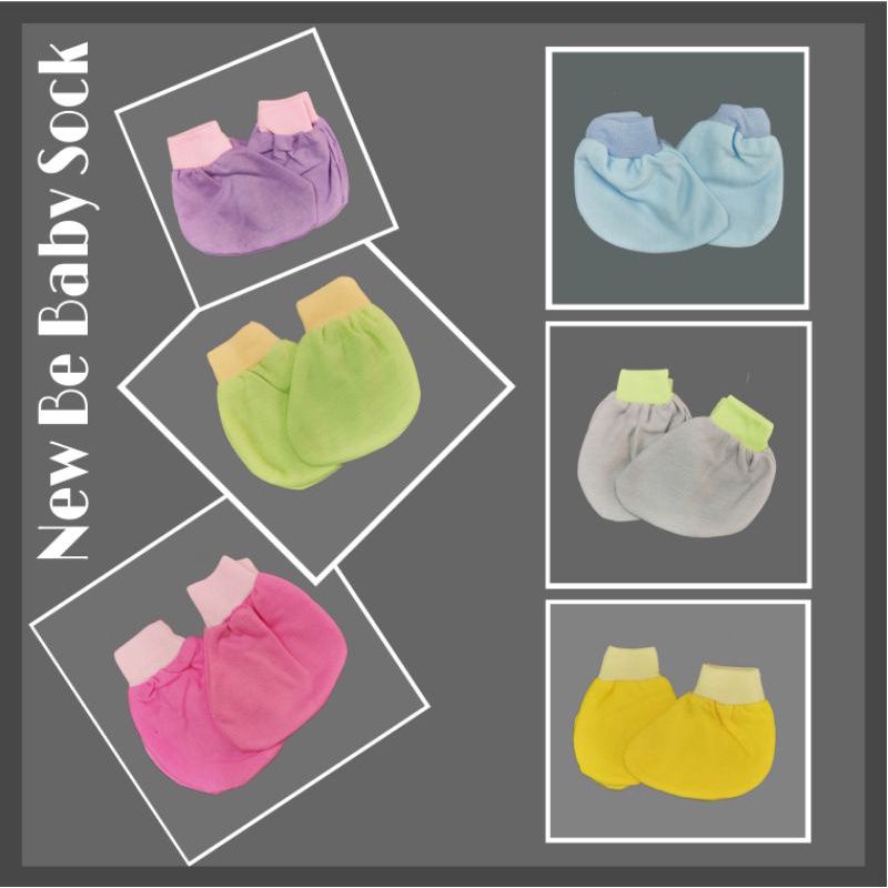 Sarung tangan kaki bayi polos murah isi 6pcs / Sarung tangan bayi lembut halus / Sarung tangan baby