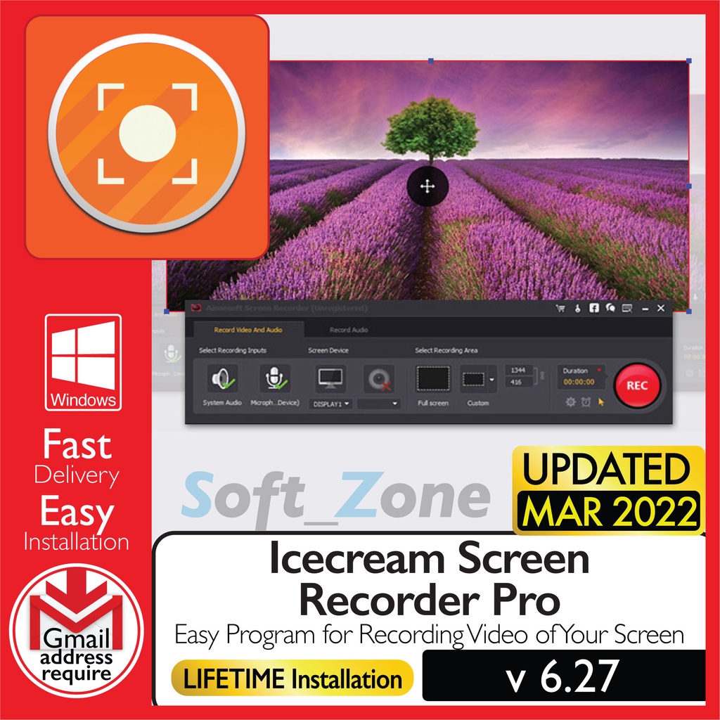 

Iccrm Scrn Rcrdr Pr 6.27 - Esy Prgrm fr Rcrdng Vd f Yr Scrn [WINDOWS x64] - Dgtl Dwnld