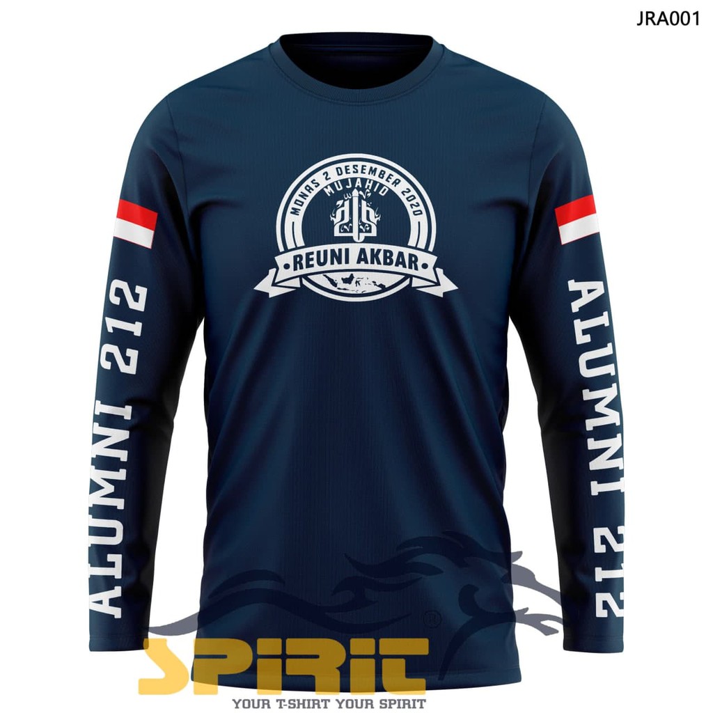 Kaos Reuni Akbar 212 Baju Kaos Dakwah Islam T-Shirt Reuni Akbar Alumni 212 2020 Cotton combed