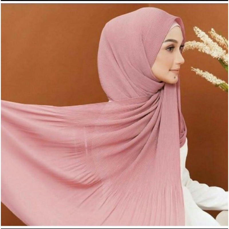 [ORI NAYLA] Pasmina Tali Plisket Nayla Hijab | Pashmina Plisket Premium Terlaris by Zain Collection