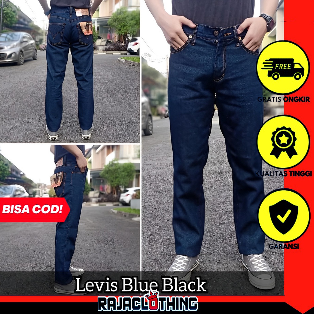 RCL - Celana Jeans Pria Standar Reguler Cowok - Celana Jeans Reguler Premium / Celana Jeans Pria Standart Big Size 28 S/d 38