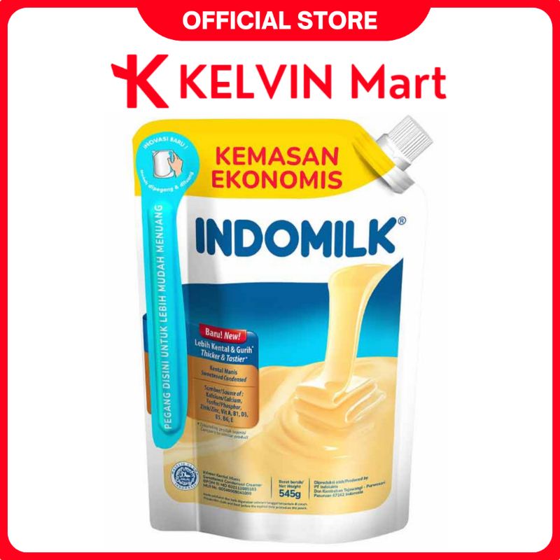 

Indomilk Kental Manis Putih Pouch 545g | KELVIN Mart