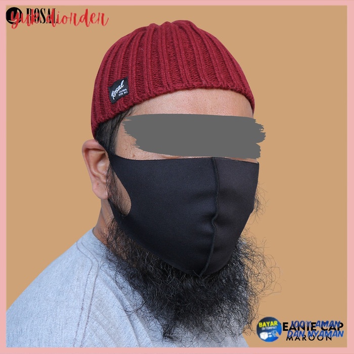 ✨BISA COD✨ BeanieCap / Kupluk Rosal / Kupluk Keren / Peci Kupluk - Maroon