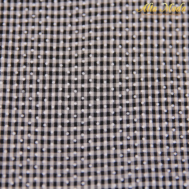

Alta Moda Cotton Hitam Putih Motif Polkadot Kecil (1M)