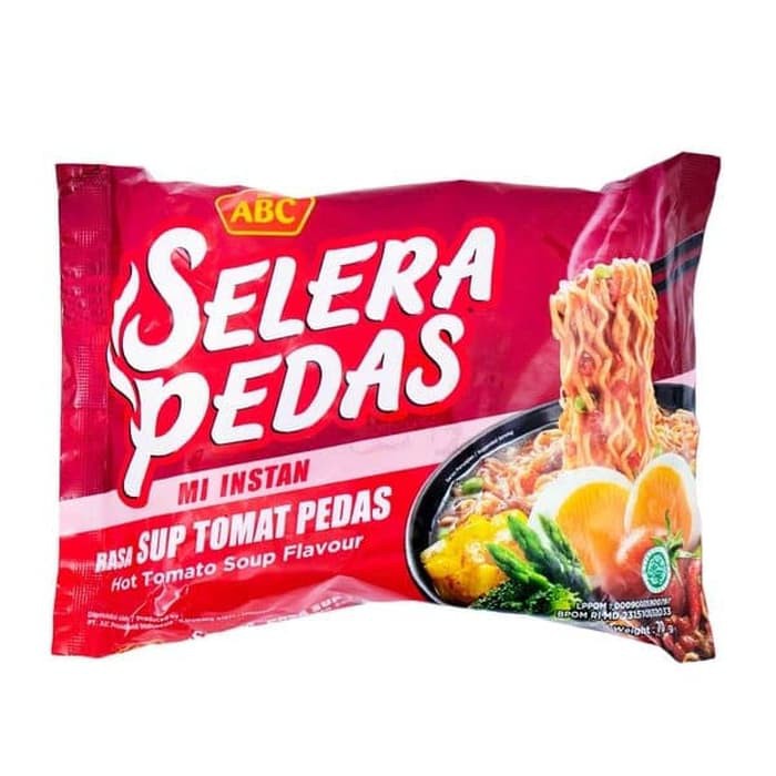 Jual Abc Mi Selera Pedas Rasa Sup Tomat Semur Ayam Pedas Pcs Shopee Indonesia