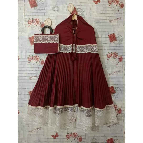 Mukena Plisket Dewasa Mukena Murah Viral Real