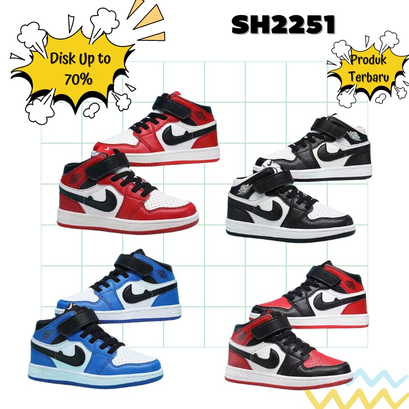 littlekiddoss SH2251 Sepatu Sneakers Anak Remaja Tanggung 26-39 Sepatu Basket Anak Import