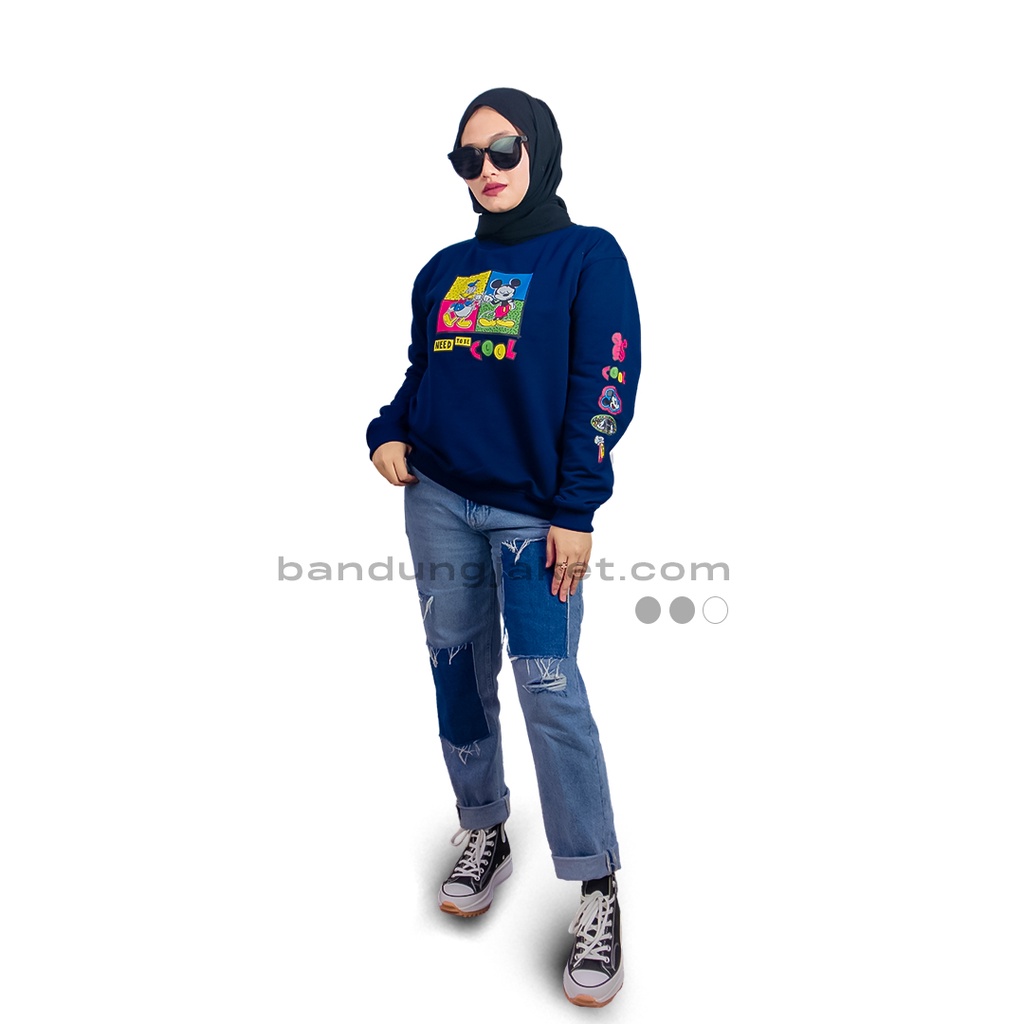 Disney II HOLY Sweatshirt Need To be Cool Mickey Navy