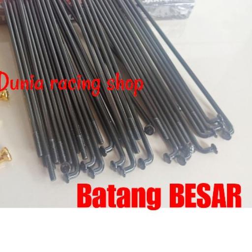 Jari jari jeruji model TDR Hitam Gold pemakain ring 14 16 17 18 ukuran lengkap