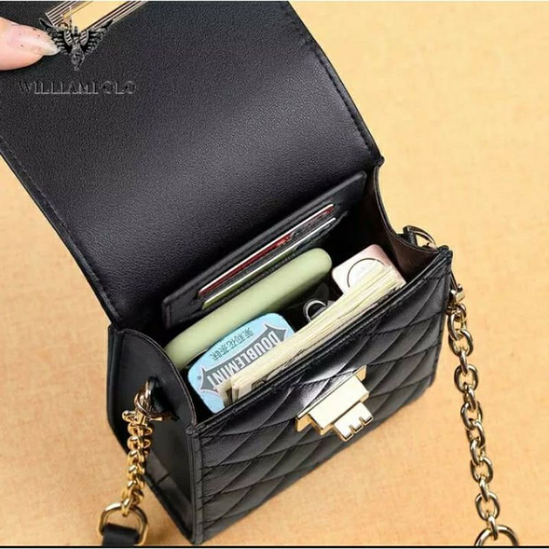 HF DINNIR - TAS SELMPANG WANITA MINI UNTUK HP / DOMPET