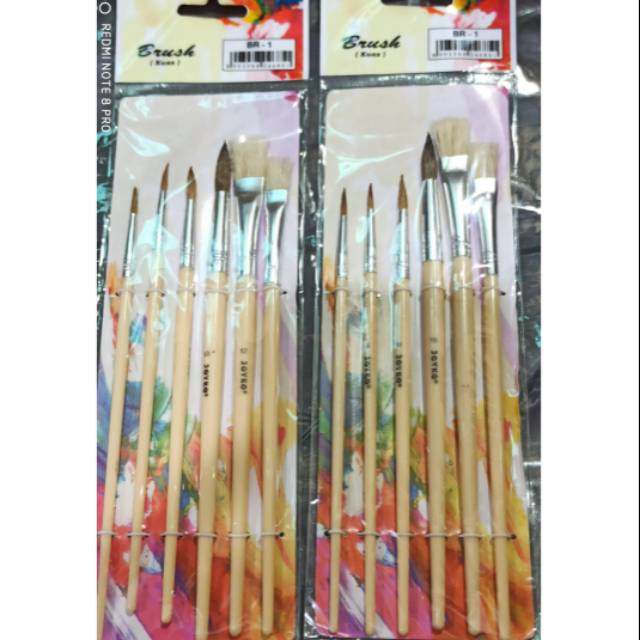 

Kuas satu set joyko BR-1 / kuas lukis satu set joyko