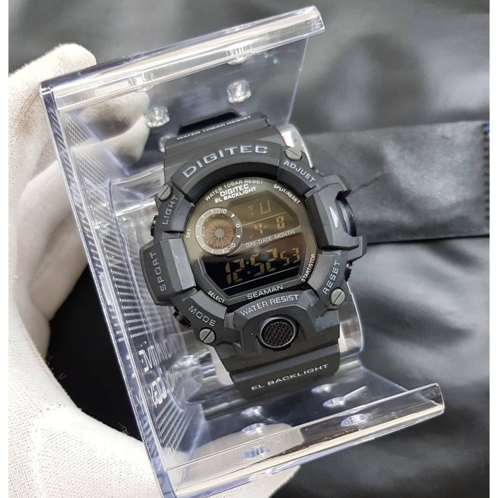 TERBARU JAM ORIGIINAL DIGITEC DG 2064T HITAM ABU