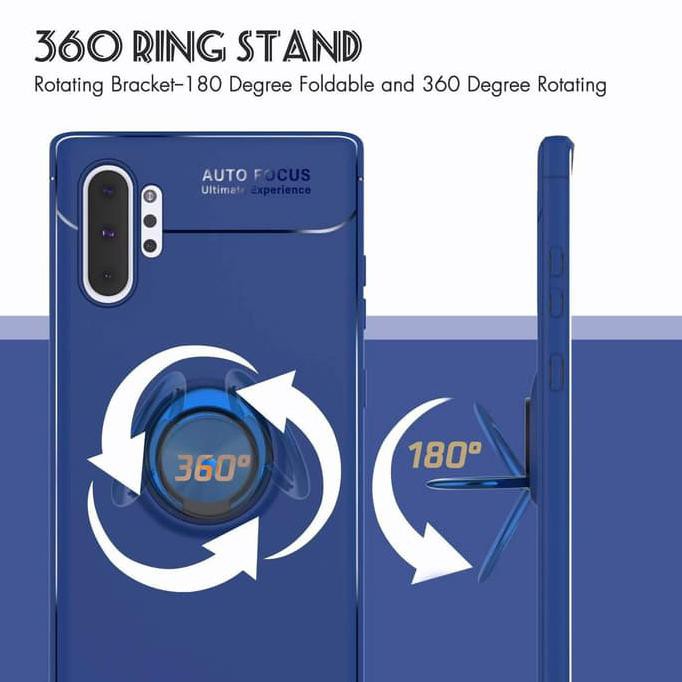 Dapatkan Case Samsung Galaxy Note 10 Plus Autofocus Invisible Iring Soft Case - Hitam Juara