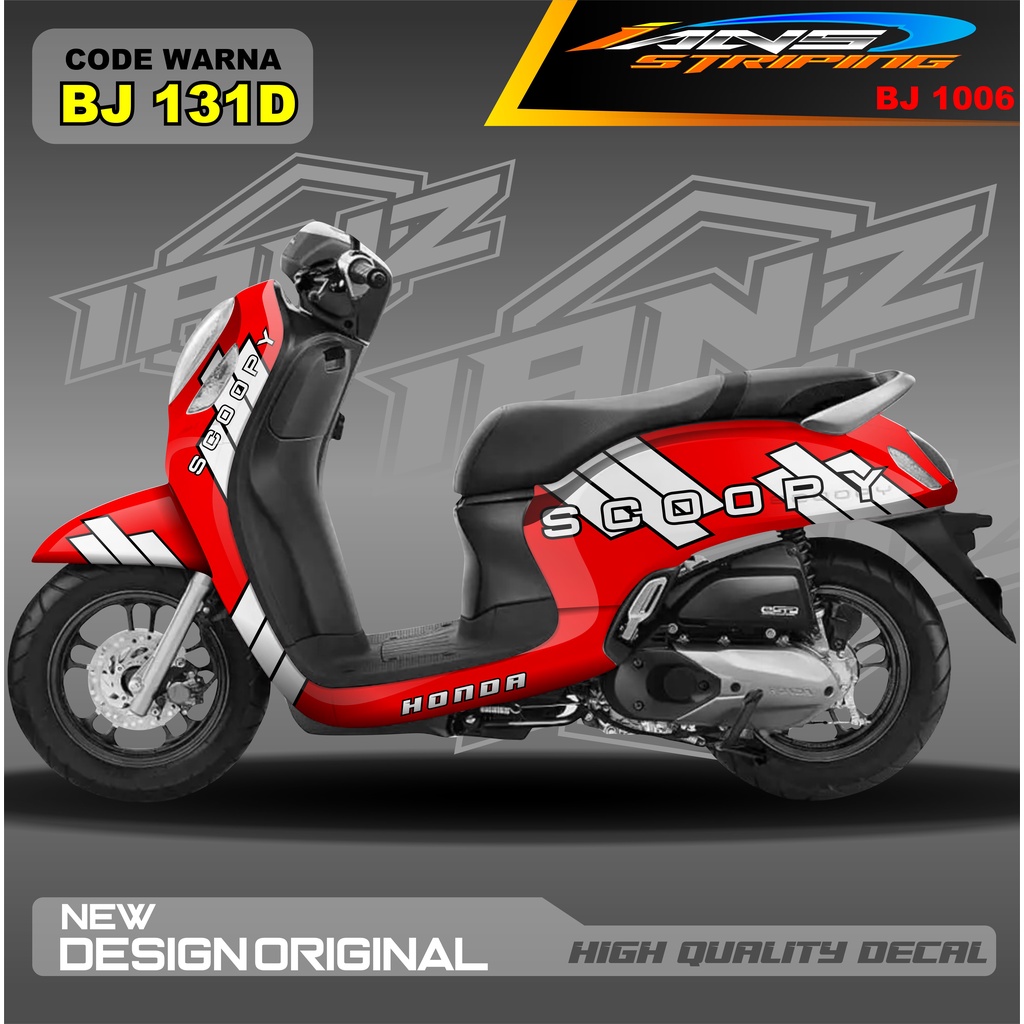 DECAL STIKER SCOOPY FULL BODY / STICKER VARIASI SCOOPY TERBARU  / STICKER SCOOPY