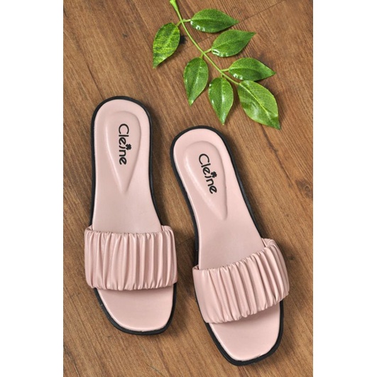 Sandal Teplek Model Kerut Bahan Premi (Raisa 03)