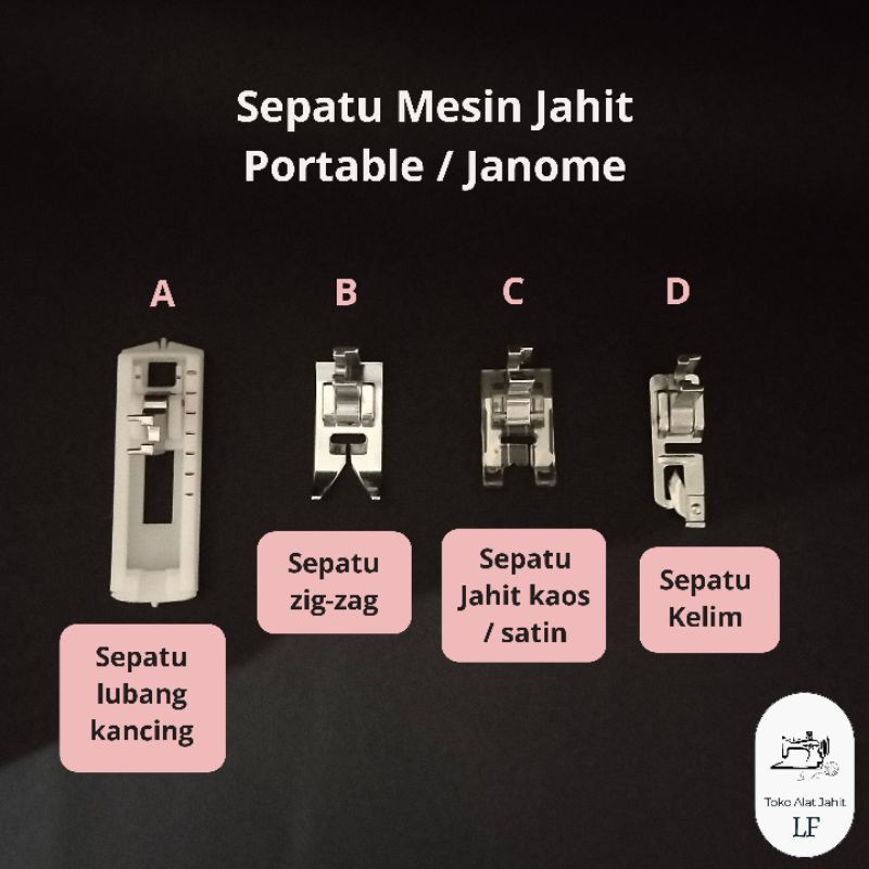 SEPATU MESIN JAHIT PORTABLE / JANOME