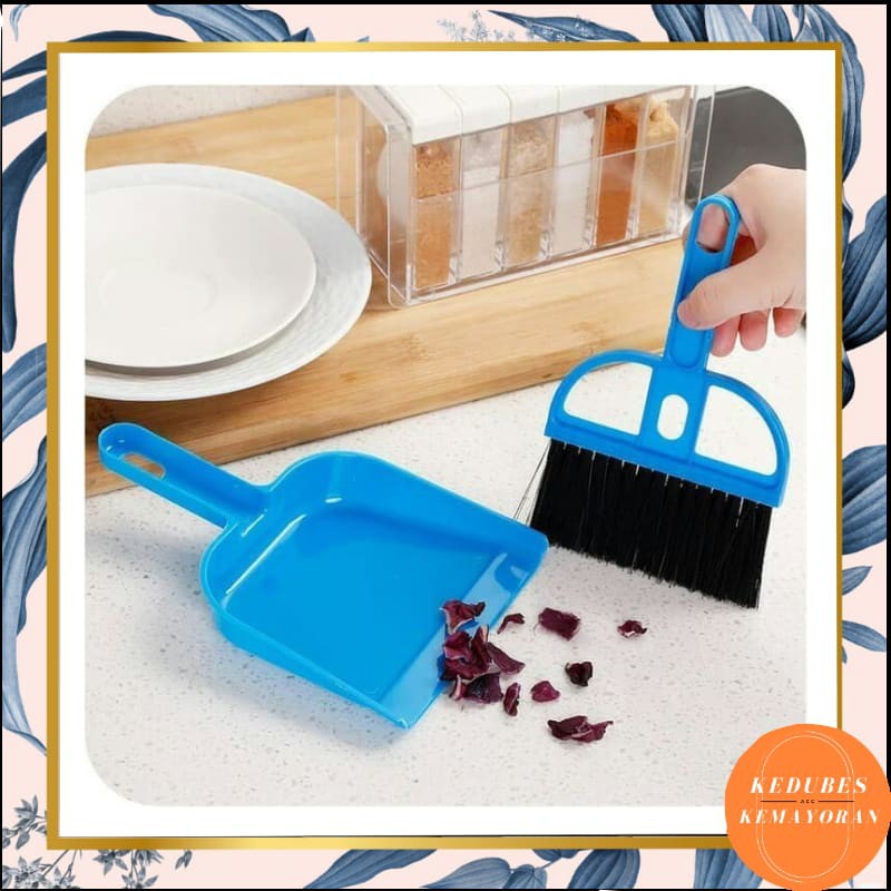 Sapu Mini 1 Set Serok Cikrak Dust Pan Pengki Serokan Sekop Kebersihan Cleaning Tools