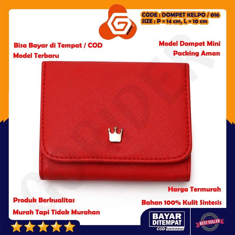 GORIDER DOMPET WANITA MURAH KELPO - DOMPET LIPAT WANITA / DOMPET KECIL WANITA / DOMPET MINI WANITA