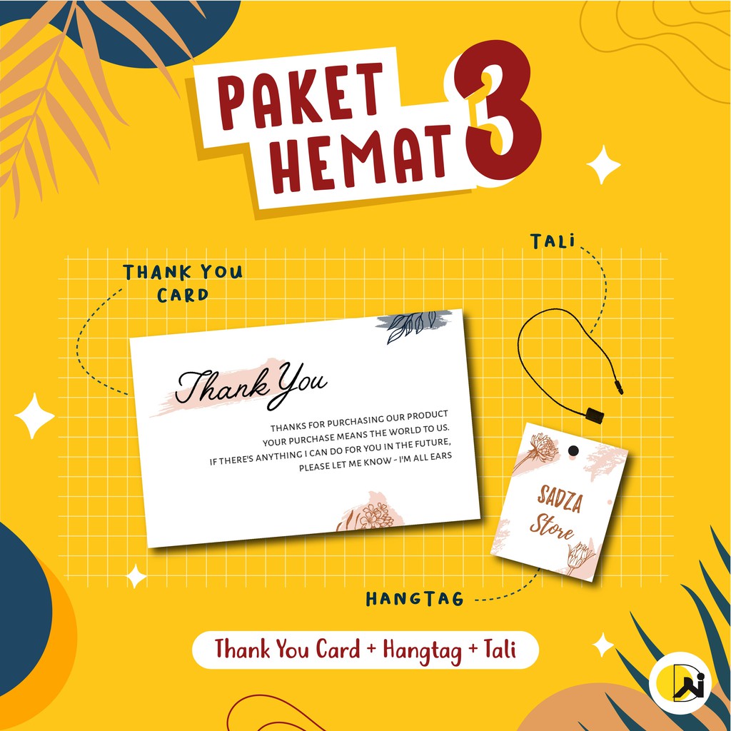

Thank You Card Online Shop Dan Hang Tag Paket Branding