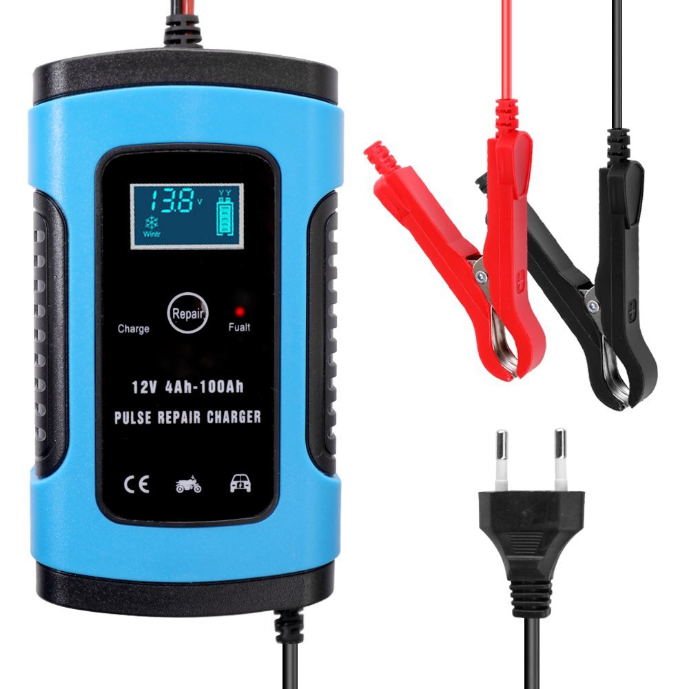 12v 6a Full Automatic Car Battery Charger Shopee Indonesia