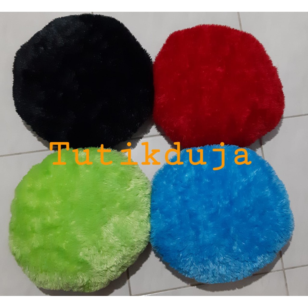 BANTAL BULAT RASFUR BANTAL SOFA BANTAL ALAS DUDUK BULU BOLAK BALIK