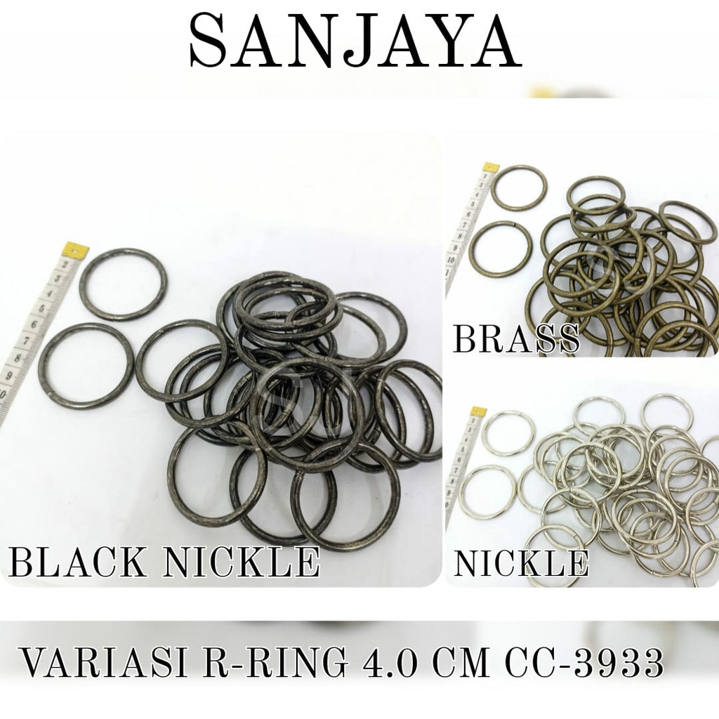 RING BULAT 4 CM / RING O / RING TAS / LOGAM BESI RING / VARIASI R-RING 4.0CM CC-3933