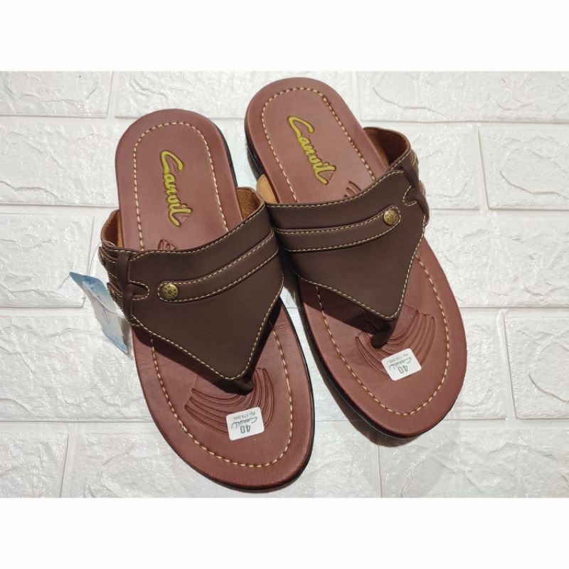 sandal kulit pria sandal jepit casual