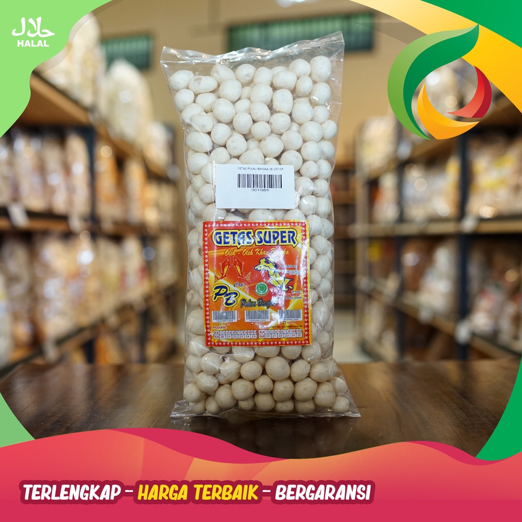 

Getas super merk Pulau Bangka khas Bangka 250gr bulat