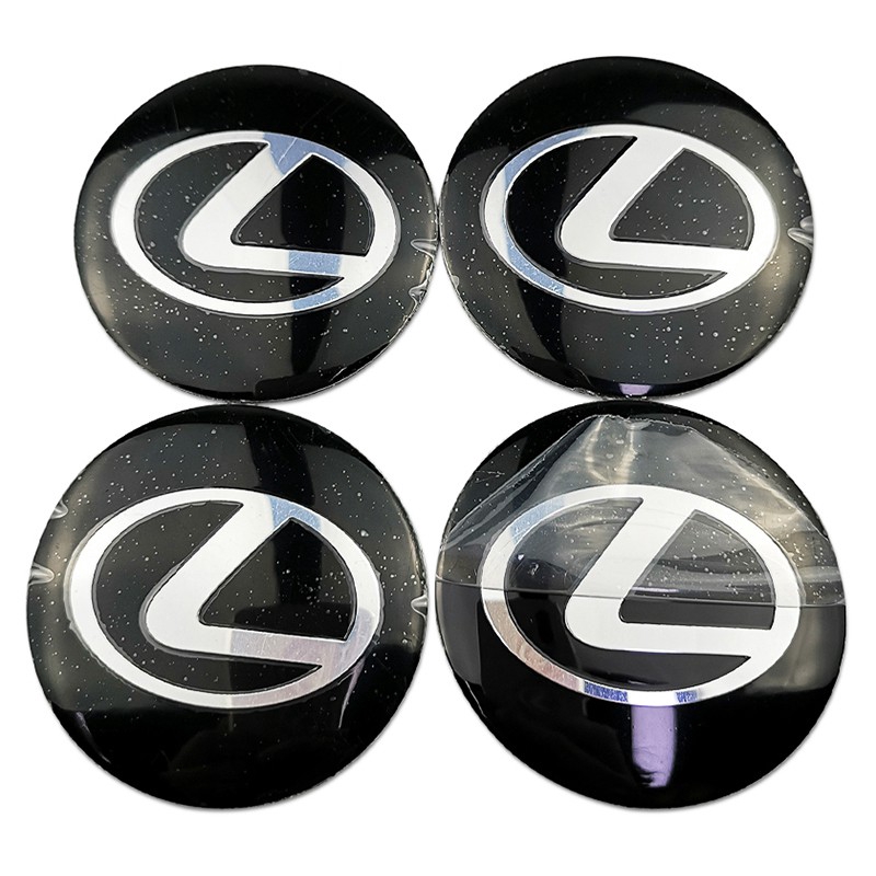 4pcs Stiker Emblem Badge Night Knight 56mm Untuk Tengah Velg Mobil Lexus