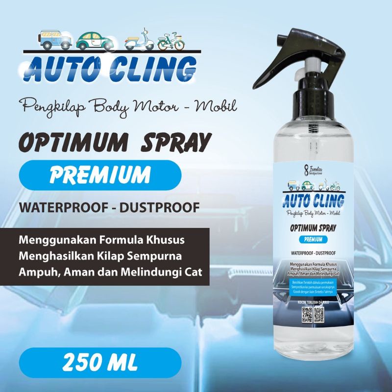 AUTO CLING - Pengkilap Mobil Motor Optimum Spray 250 ml